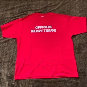 Valentine Day Red Shirt Official Heartthrob screen printed graphic holiday top